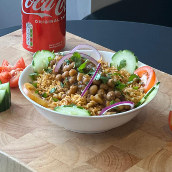 IMAGE 24 Aloo Chana Rice Bowl