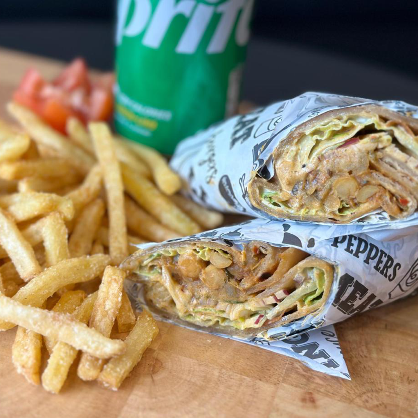 Aloo Chana Wrap